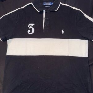 Ralph Lauren Black and White Polo Shirt